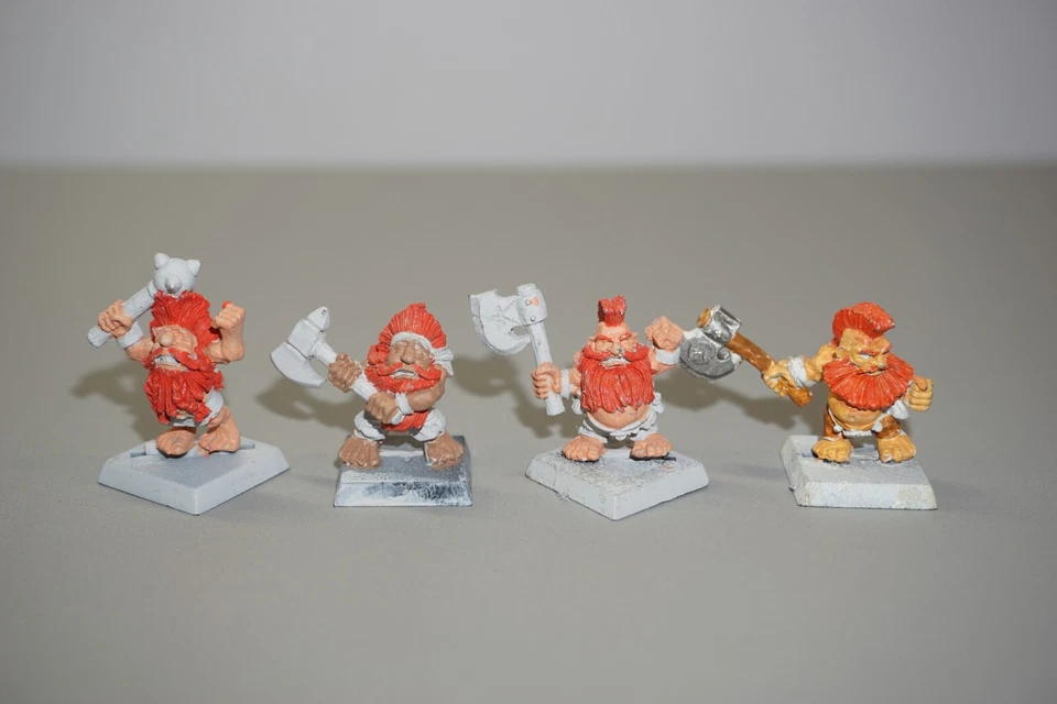 Warhammer Fantasy The Old World Dwarf Slayers x 4 - Image 2 of 4