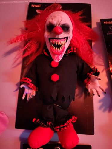 @@@ NEW Crouchy Animated Doll Spirit Halloween Prop RARE Scary Clown ON HAND HTF