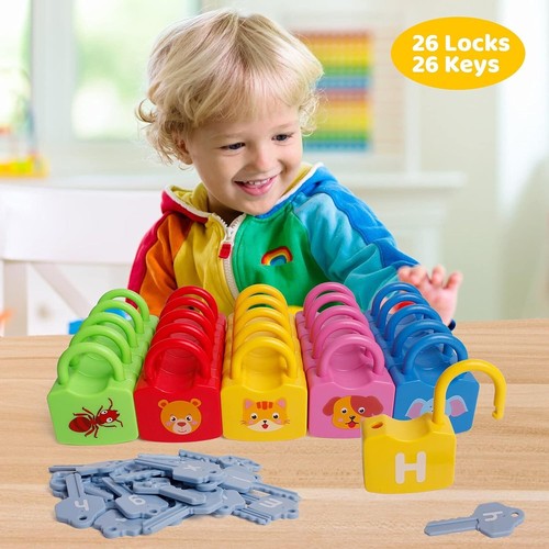 Educational Alphabet Combination Lock Set - 26 Fun Keys for Language Development - Picture 7 of 9