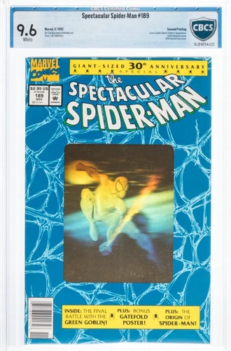 🔥Spectacular Spider-man #189 NEWSSTAND CBCS 9.6 2nd Print  1992 MCU cgc Amazing
