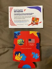 Ritz Crackers Olympic Promotional Koozie Rare!