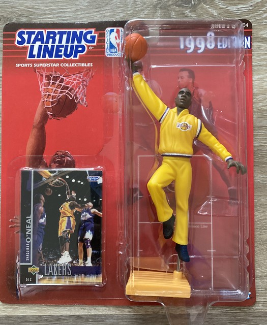 1998 SHAQ SHAQUILLE ONEAL STARTING LINEUP SLU FIGURE NBA LA LAKERS HASBRO Kenner | eBay