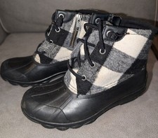 Sperry Women's Plaid Duck Boots Size 5