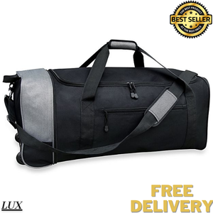 duffel bag with side pockets