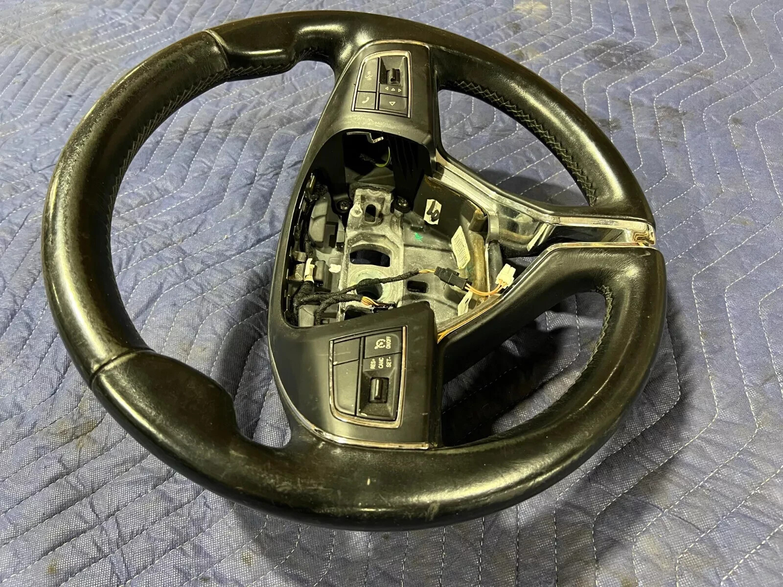 14-20 Maserati Ghibli M157 Quattroporte M156 Steering Wheel Black OEM