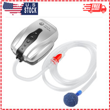 AquaMiracle Aquarium Air Pump Fish Tank Bubbler Aerator, All-in-One Grey