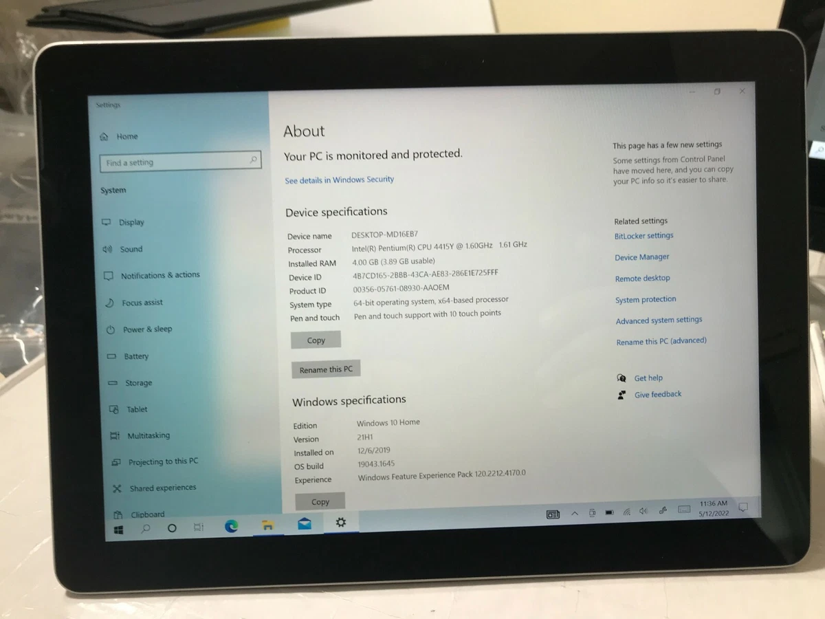 Amazon.com : Microsoft Surface Go 10 ...