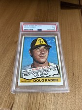 1976 TOPPS Traded Baseball #44T Doug Rader PSA 7 San Diego Padres