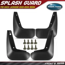 4PCS Splash Guards Mud Flaps MudFlaps Front Rear for Buick LaCrosse 2005-2008