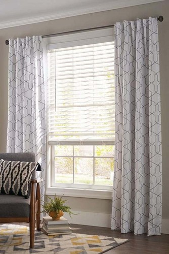Better Homes & Gardens 2" Cordless Faux Wood Horizontal Blinds, Antique White - Picture 11 of 14