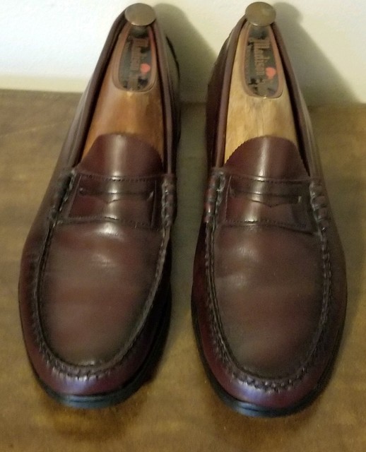 Dexter Cordovan leather Penny Loafers Hand Sewn Made In USA Size 9.5M