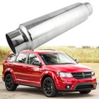 2.5" ID/OD Long 16" Muffler Exhaust Resonator Stainless Steel For Dodge Journey