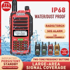 BAOFENG UV-98PRO UHF/VHF WALKIE TALKIE LONG RANGE TWO WAY HAM RADIO SCANNER IP68
