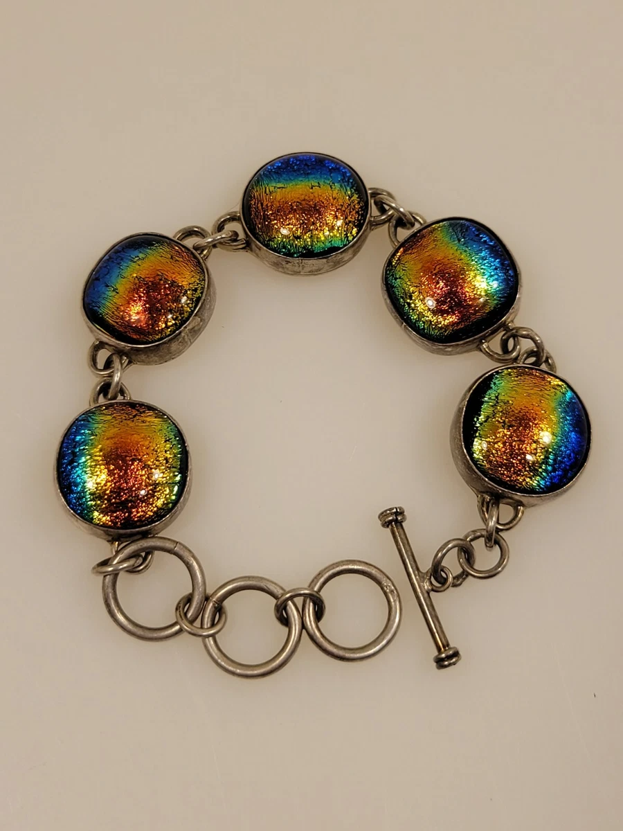 Dichroic glass best sale bracelet