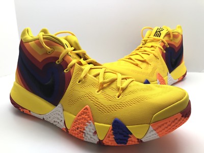 NIKE KYRIE 4 70's DECADE PACK AMARILLO BLACK SAIL AA2897 700 sz