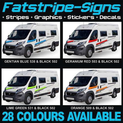 to fit CITROEN RELAY L2 MWB GRAPHICS STICKERS STRIPES DECALS CAMPER MOTORHOME - Picture 2 of 7