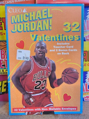1991 Cleo Michael Jordan Valentines Box NBA Basketball Factory
