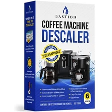 Descaling Powder Solution (6-Uses) Coffee Machine Descaler Cleaner