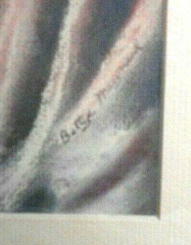 ORIGINAL PASTEL PORTRAIT, BROWN EARTH TONES, BETTYE MAYNARD #5547 # 366 - Picture 8 of 9