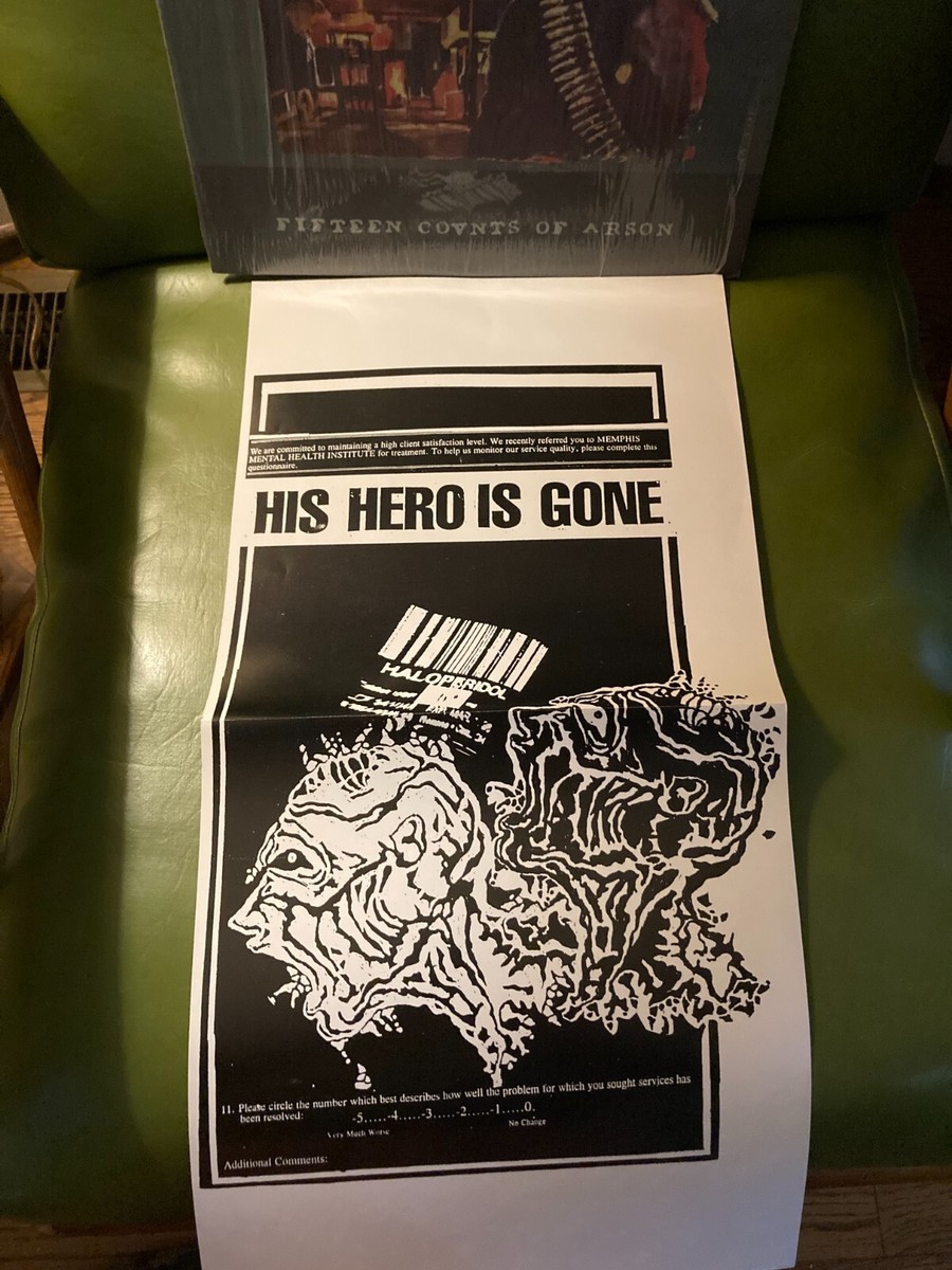 His Hero Is Gone - Fifteen Counts Of Arson LP Vinyl Prank Records