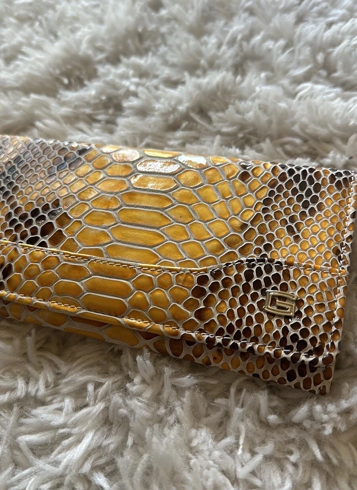Cartera de cuero de piel de serpiente Guidi Foto 2 de 4