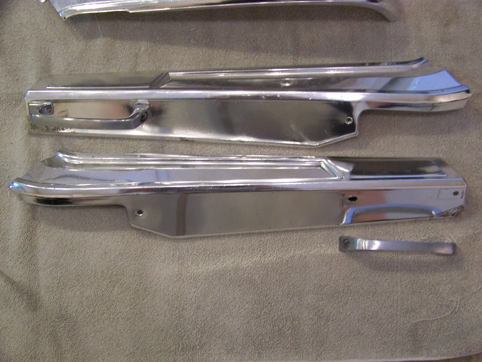 Chrysler New Yorker 1966 asiento de banco moldura de acero inoxidable 1967 Foto 4 de 4