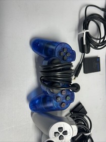 Sony PlayStation 2 PS2 Slim Silver Console Controller SCPH-77001 Tested w/ Cords