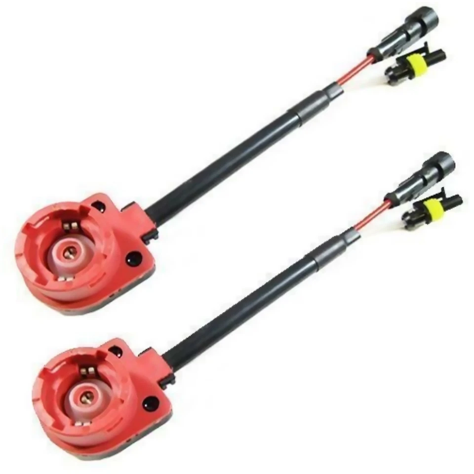 D4C D2S D2R D2C HID Connector Xenon Bulb Adapter Harness Plug Wire Socket Kits - Image 2 of 4