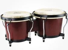 Tycoon Percussion 6” & 7” Ritmo Series Mahogany Finish Bongos - TB-8BM