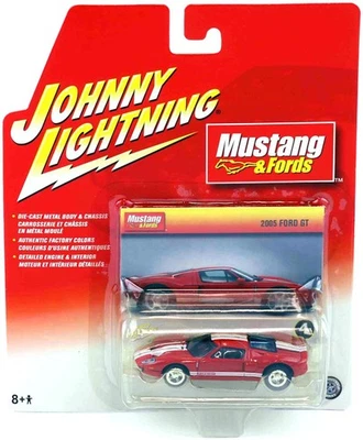 1:64 Johnny Lightning 2005 Ford GT red/ white Mustang & Fords - Bild 1 von 2