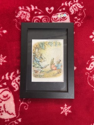 Kunstdruck. Beatrix Potter.  , Original Vintage , Peter Rabbit etc DELUXE GERAHMT