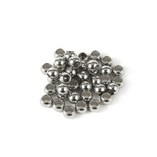 60 pcs 304 Stainless Steel Smooth Round Spacer Beads 9mm 5mm Hole for Jewelry