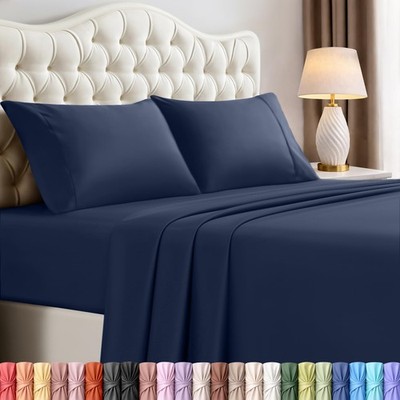 Utopia Bedding Queen Size Sheet Set   4 Piece Bed Sheets, Soft and Breathable...