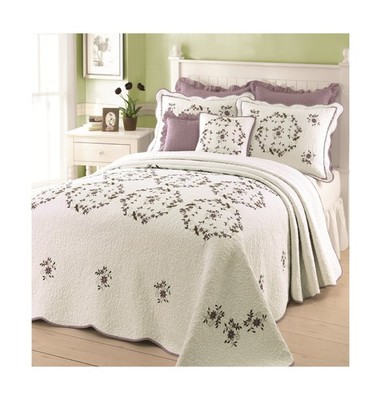 Modern Heirloom Gwen Bedspread - Queen,White,QUEEN 102X118'' QUEEN ... Fast Ship