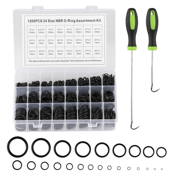 Dichtungsringe Set 1200 StüCk O-Ringe Gummidichtung Sortiment FüR SanitäR Gas-image