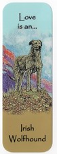 IRISH WOLFHOUND DOG BOOKMARK SAME IMAGE BOTH SIDES GREAT GIFT