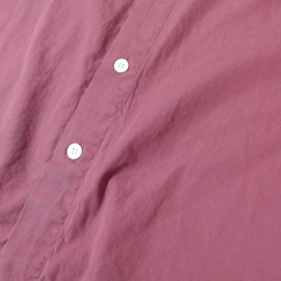 Horny Toad Shirt Mens XL Red Aztec Button Pocket Bleach Stripe Boho Festival - Image 3 of 4