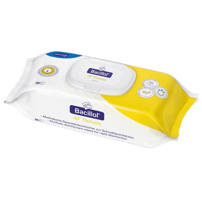 BODE Bacillol AF Tissues Alkoholische Desinfektionstücher | Packung (80 Tücher)
