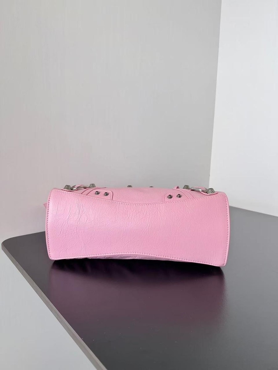 Balenciaga Neo Cagole City Motorcycle Bag Cherry Blossom Pink