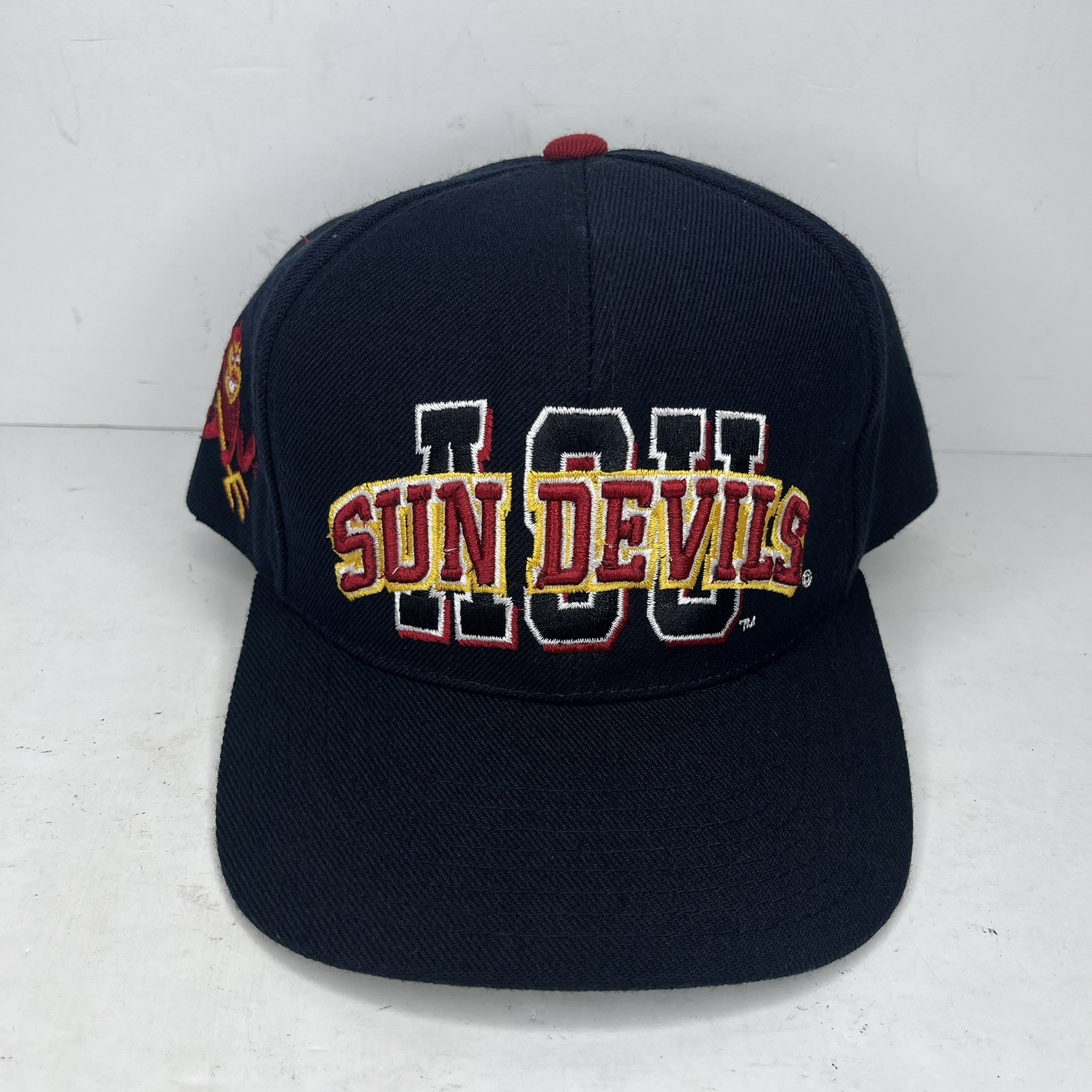 Vintage Arizona State Sun Devils ASU Colosseum Black Snapback Hat University