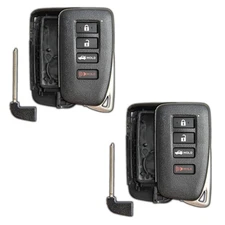2 Key Fob Remote Shell Case Replacement for Lexus HYQ14FBA HYQ14FBB