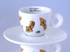 1 tazzina Illy MAX PETRONE coffee drawings espresso Illy Collection 2018 bar cup