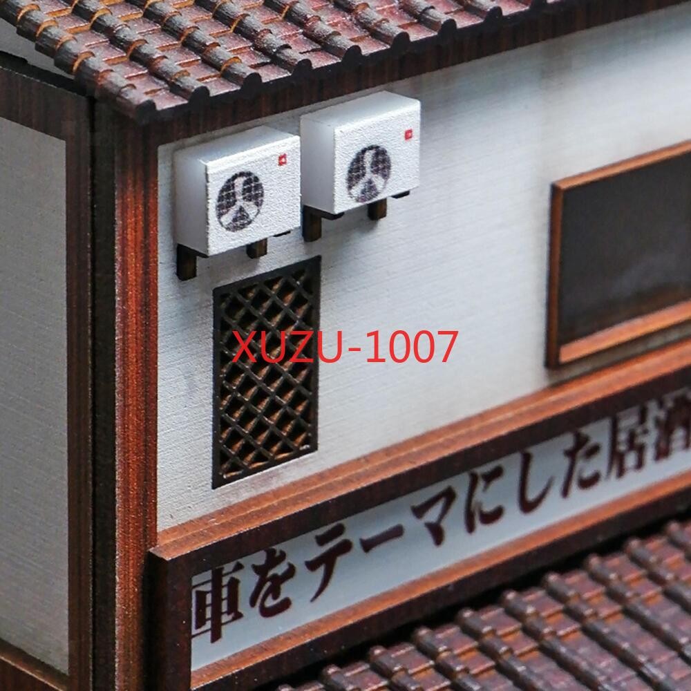 1/64 Car Garage Model Japanese Building Parking Lot Scene