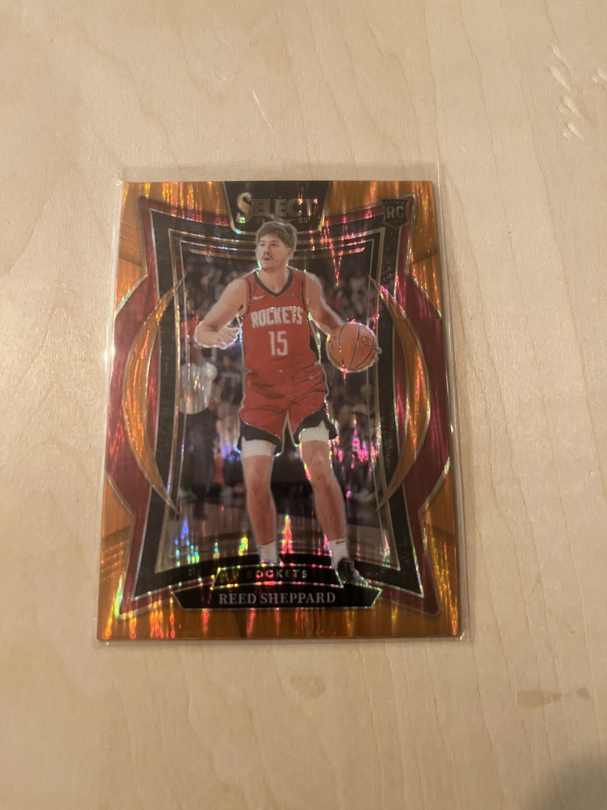 2024-25 Panini Select - Concourse Reed Sheppard #68 Orange Flash Prizm (RC)