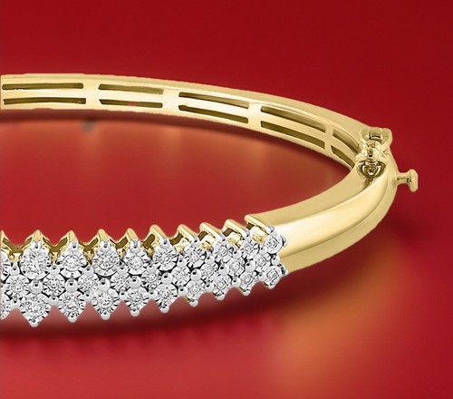¡NUEVO! Brazalete Effy enchapado en oro de plata de ley y diamantes / Precio de venta sugerido por el fabricante $1,375 - Imagen 2 de 7