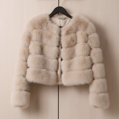 Women Fur Puffer Jacket Stylish mink Coat for Women Modern Bomber Jacket Gift