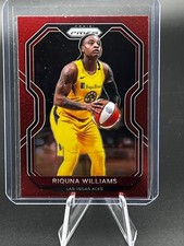 Riquna Williams SN 2021 Panini Prizm WNBA /299 Prizms Red Las Vegas Aces #38