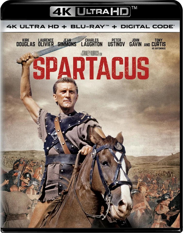 Spartacus 4K UHD Blu-ray Kirk Douglas NEW — 第 2/3 张图片