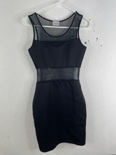 bodycon black mesh medium womens skirt