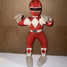 Vintage Mighty Morphin Power Rangers Red Ranger Plush Doll Toy 12" Plush 1995